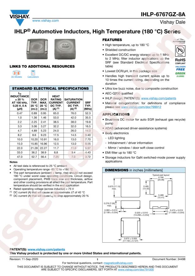 IHLP6767GZER220M8A