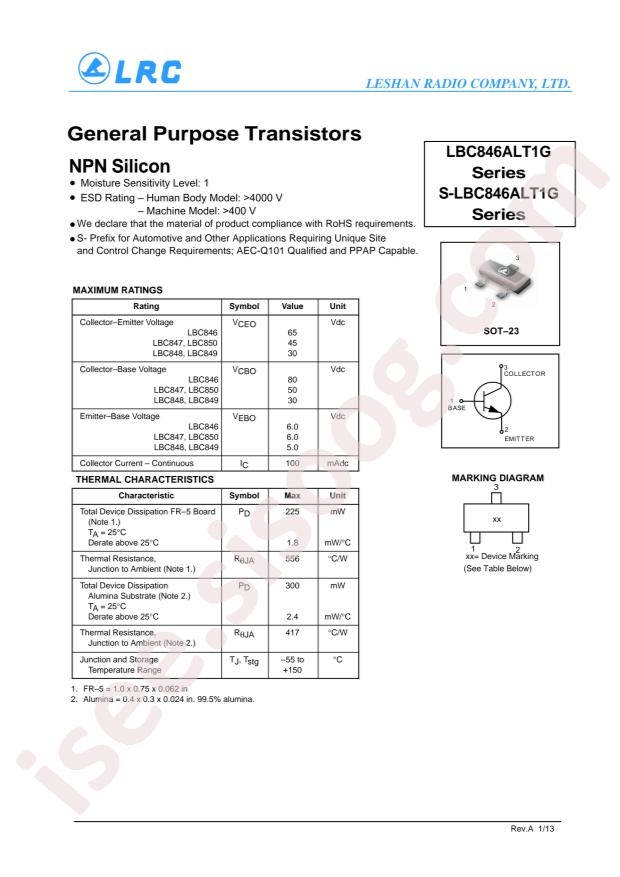 LBC846ALT1G