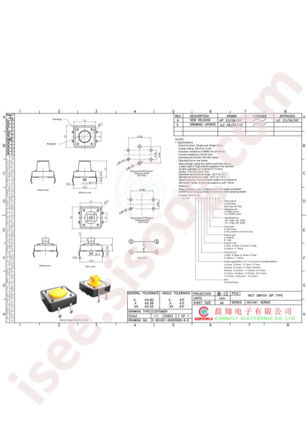 DS1041-21YYAX25010-X