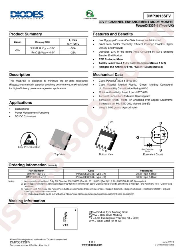 DMP3013SFV-13