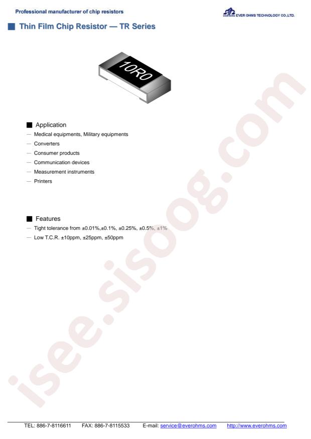 EVER OHMS TR1206D866KP0525