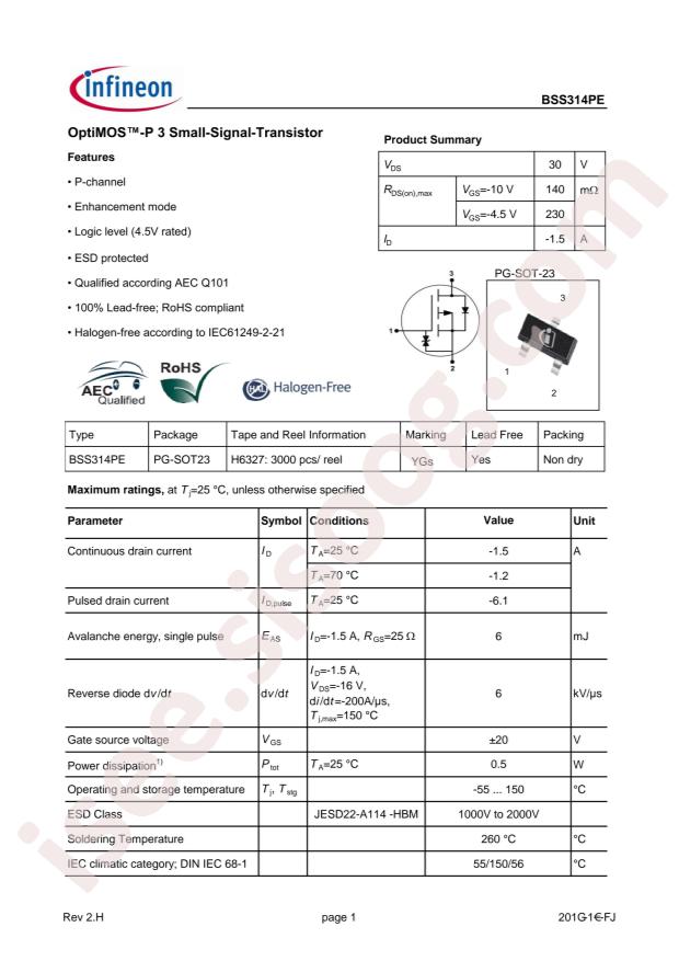BSS314PEH6327