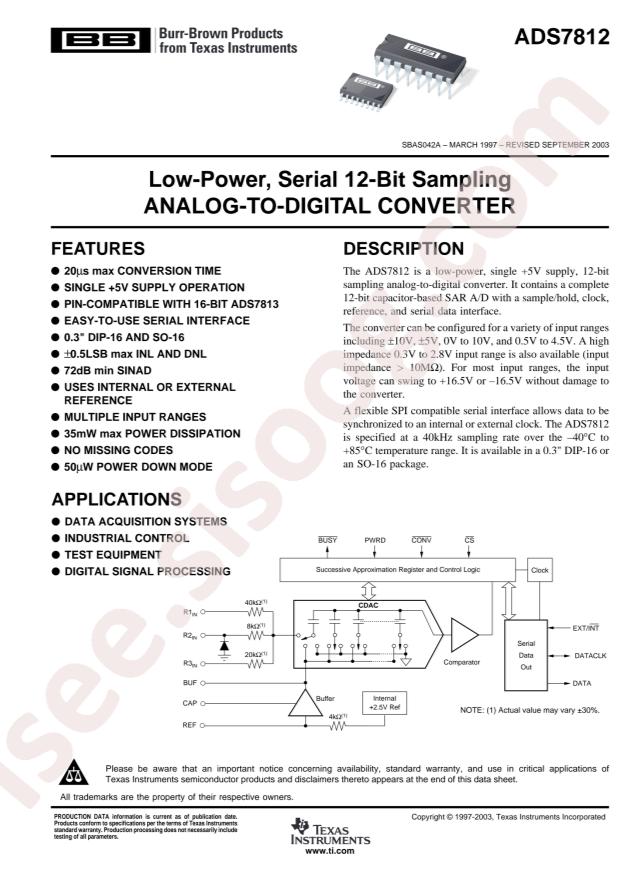 ADS7812PB