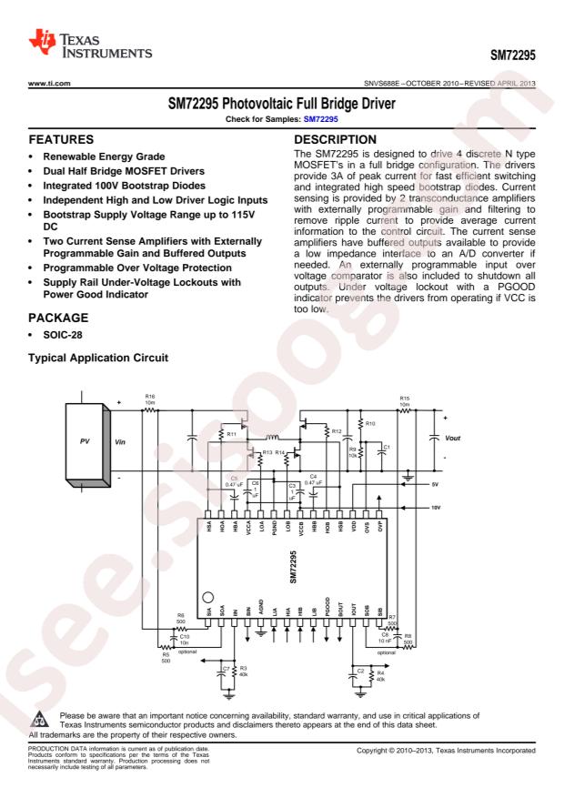 SM72295MAX/NOPB