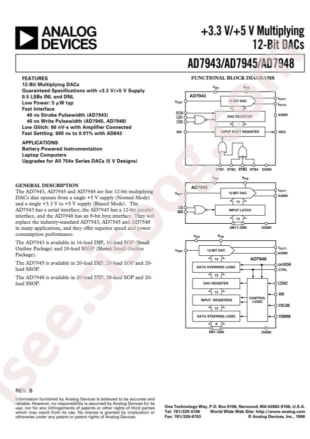 AD7948ARSZ-B