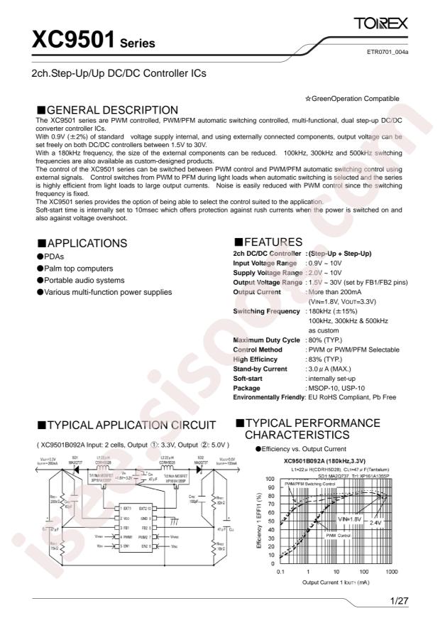 TOREX XC9501B093AR-G