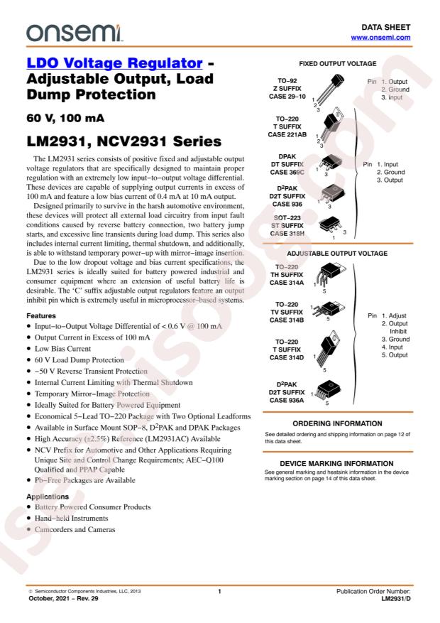 LM2931ADT-5.0G