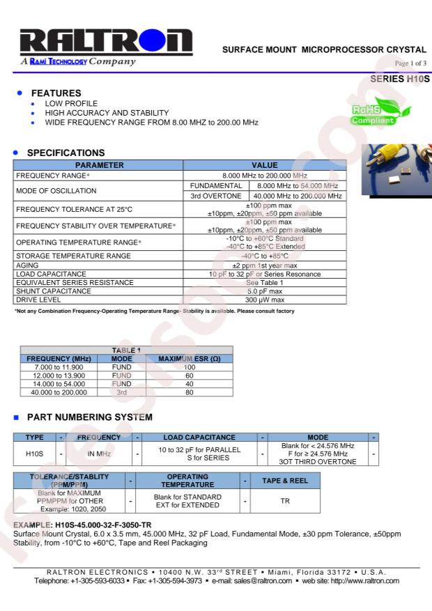 H10S-27.120-18-F-3050-TR