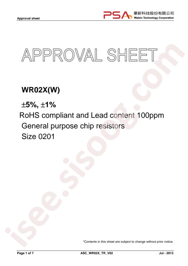Walsin WR02X104JALV