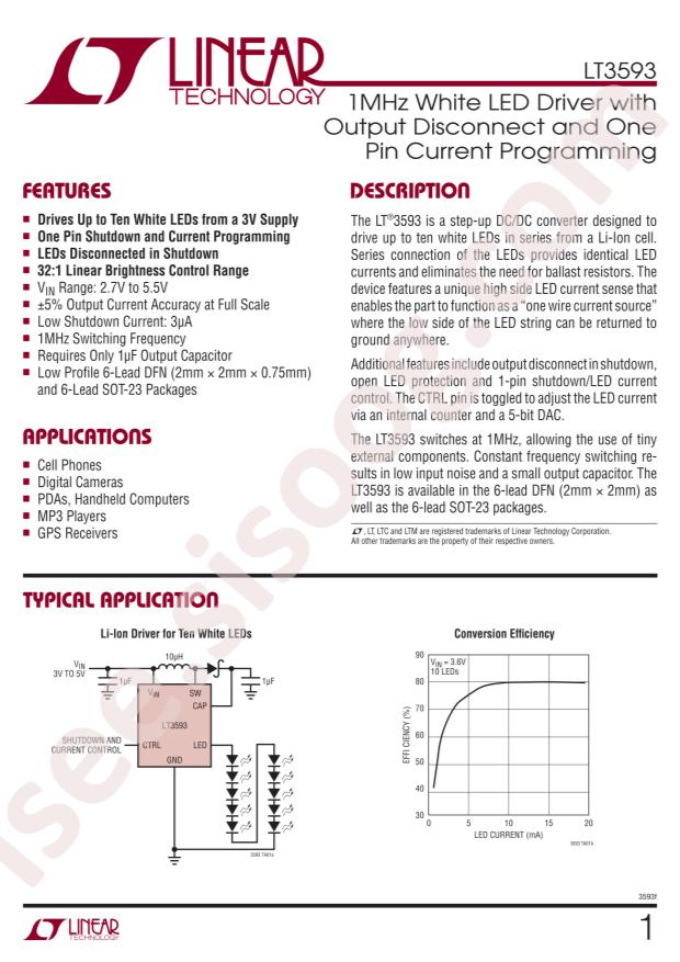 LT3593EDC#TRPBF