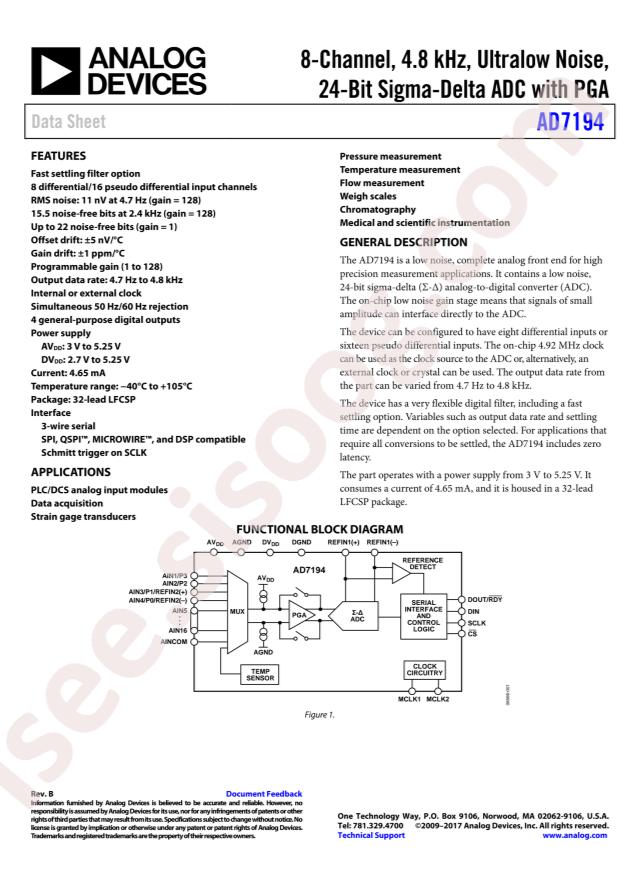 AD7194BCPZ-REEL