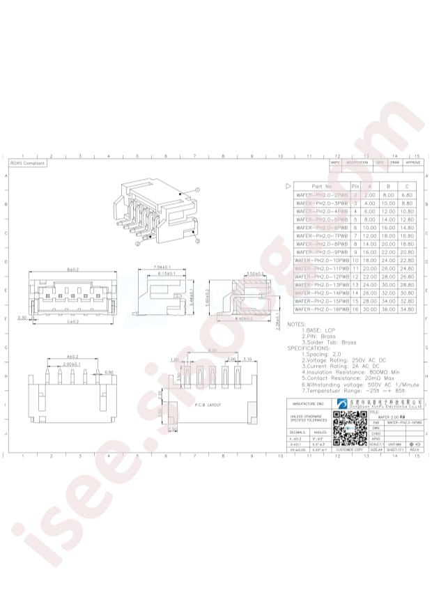 WAFER-PH2.0-5PWB