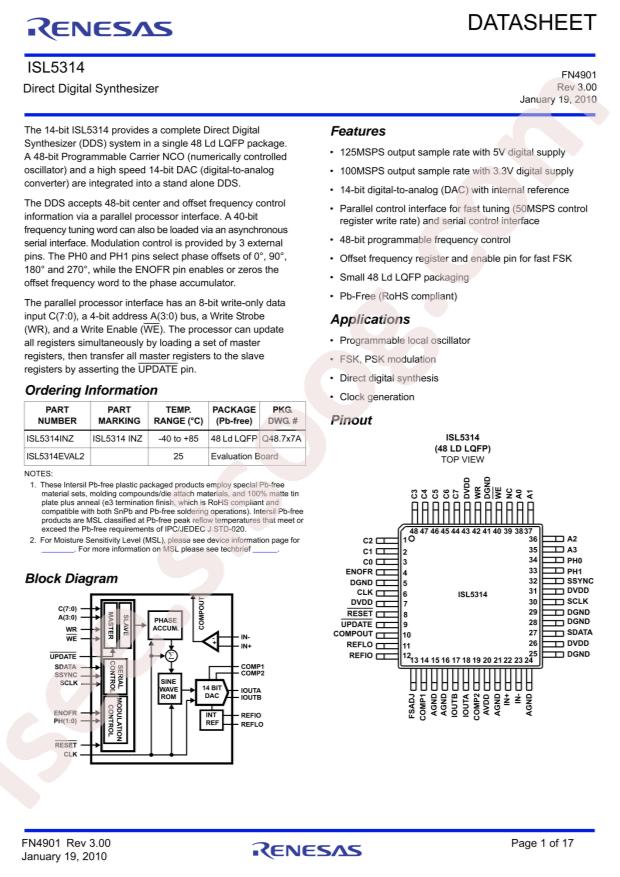 ISL5314INZ