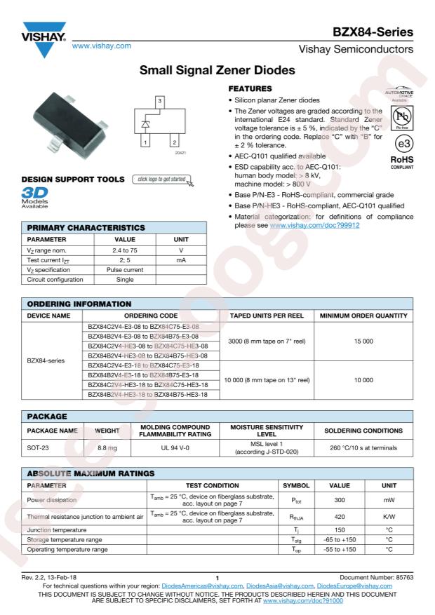 BZX84C3V9-E3-08