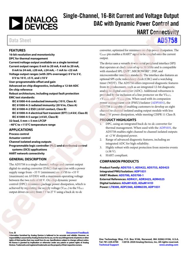 AD5758BCPZ-RL7
