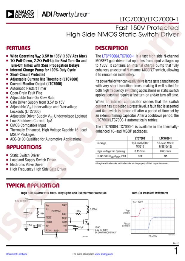 LTC7000EMSE-1#PBF