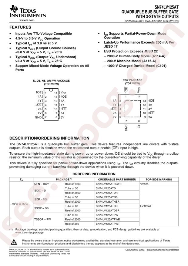 SN74LV125ATPWR