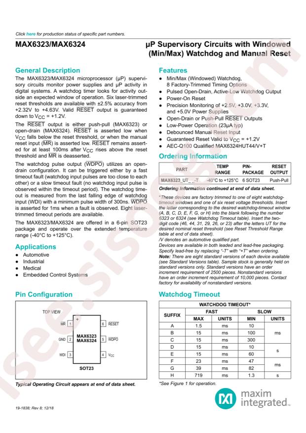MAX6324BUT29+T