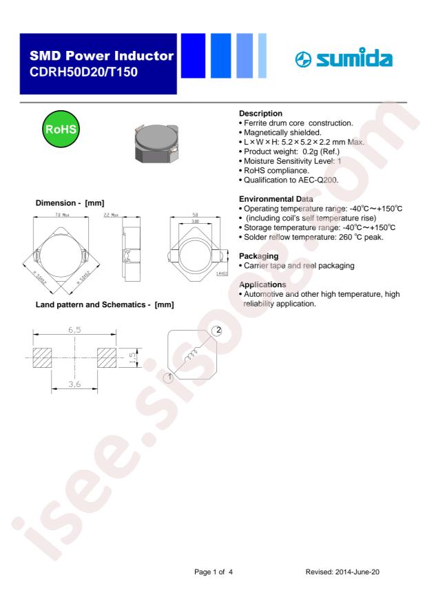 CDRH50D20T150NP-101MC