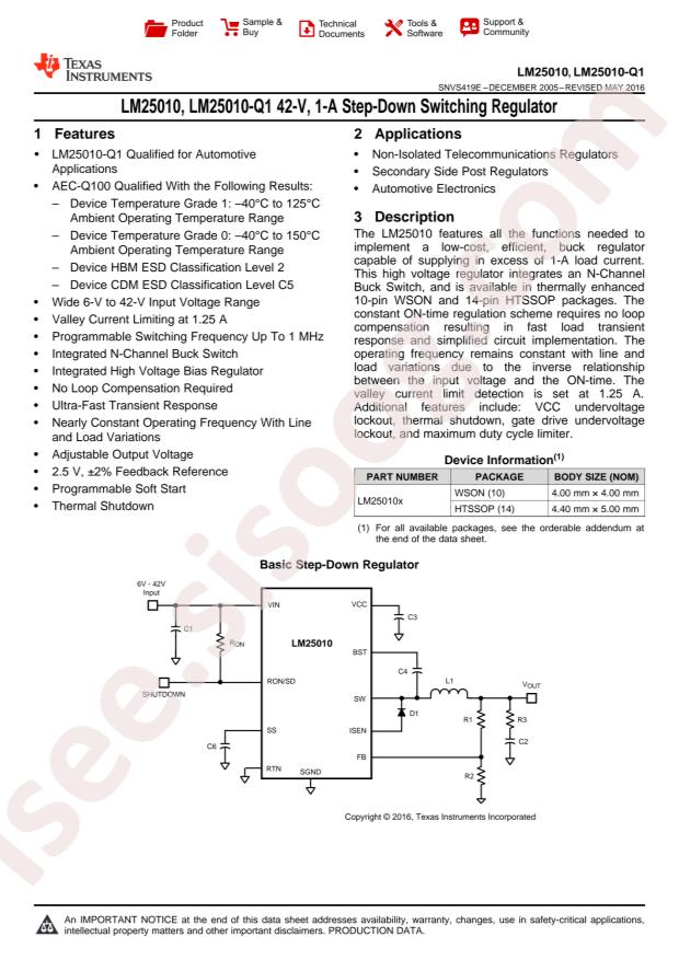 LM25010MH/NOPB