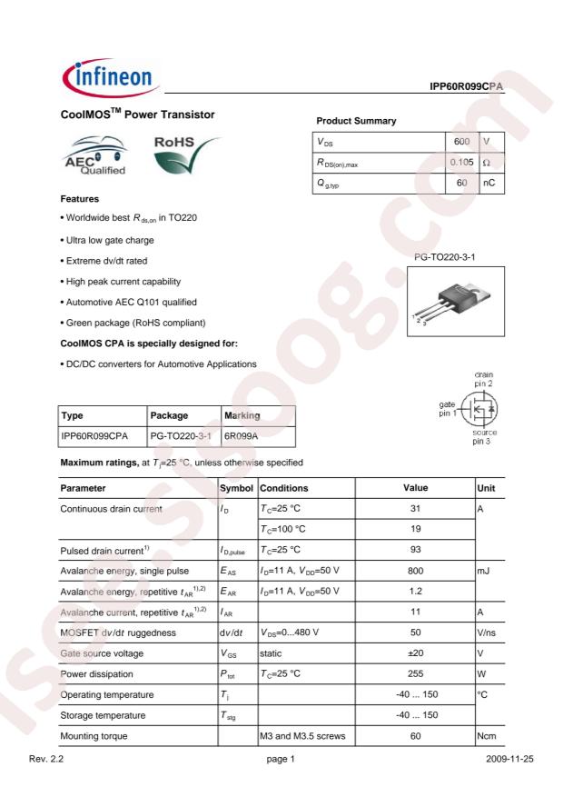 IPP60R099CPA
