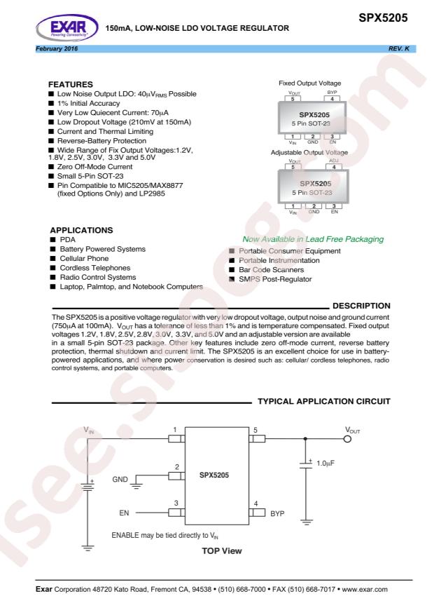 SPX5205M5-L-1-8/TR