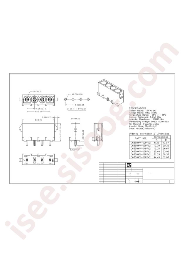 Joint Tech Elec C6350WV-06PFV2