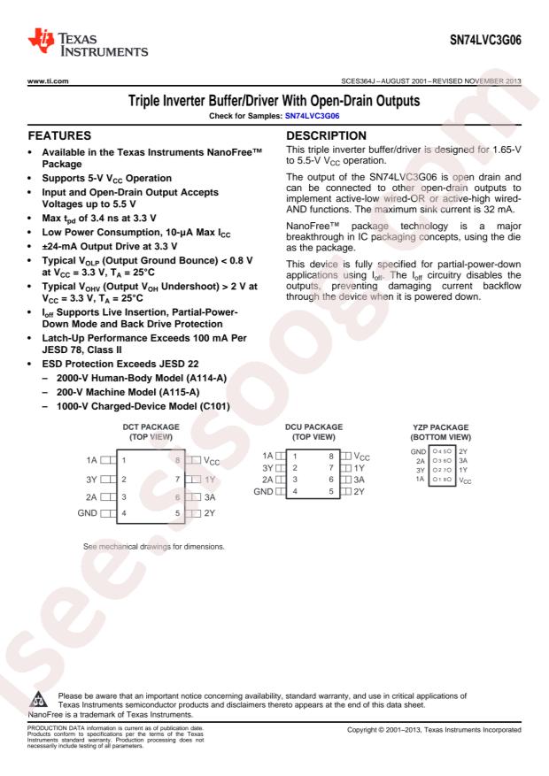 SN74LVC3G06DCTR