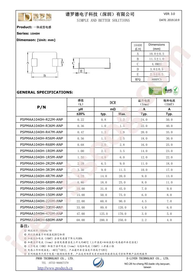 PSPMAA1040H-1R0M-ANP