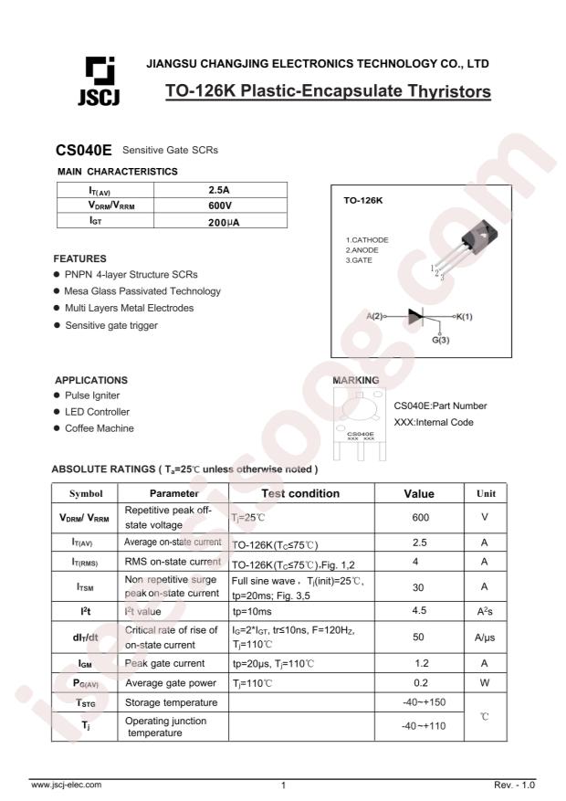 CS040E 30-60uA