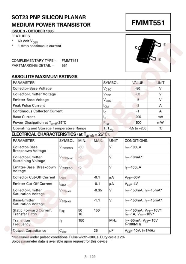 FMMT551TA