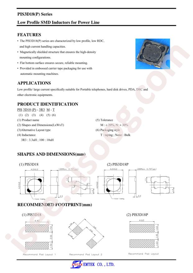 PIS3D18P-180M-T