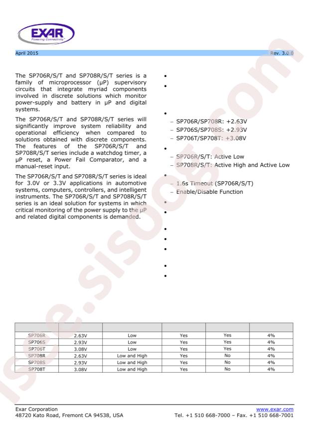 SP708SEN-L/TR