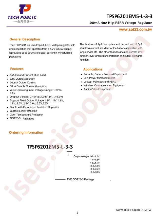 TPSP6201EM5-L-3-3