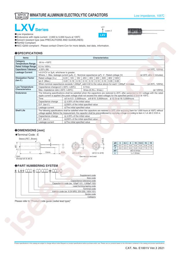 ELXV101ETD220MH12D