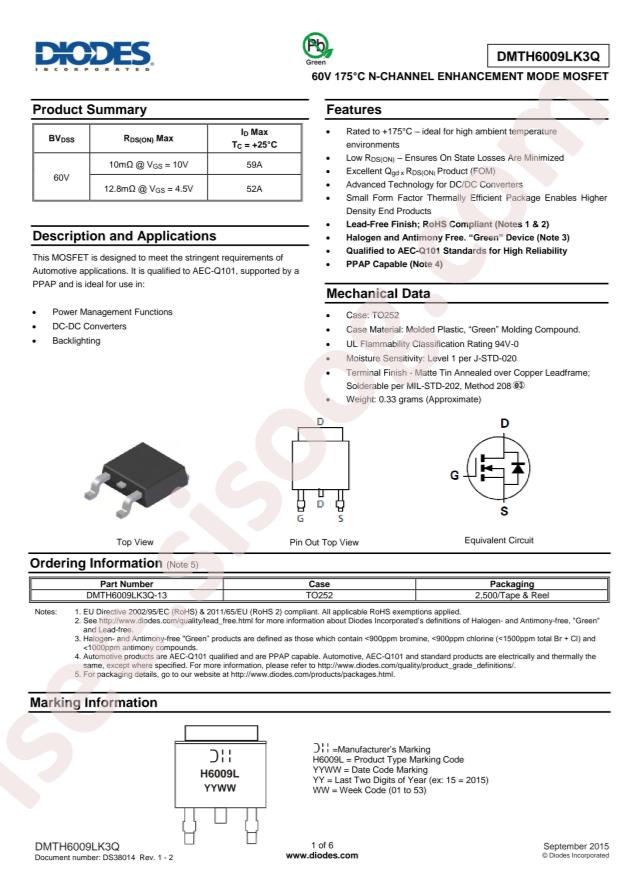 DMTH6009LK3Q-13