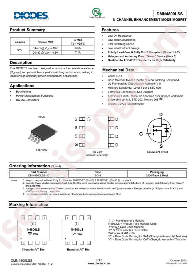 DMN4800LSS-13