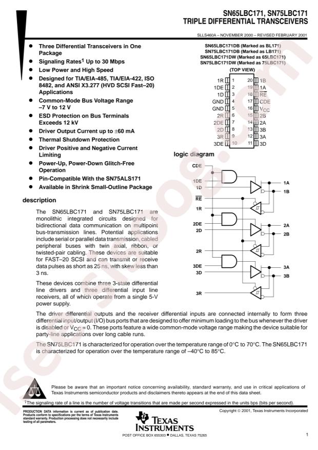 SN65LBC171DWR