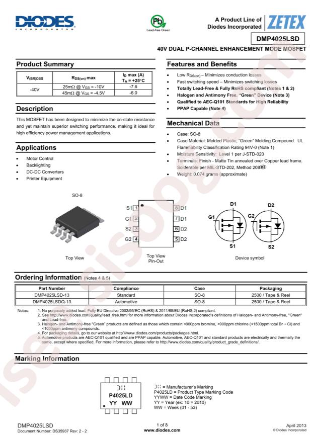 DMP4025LSD-13