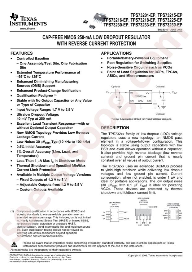 TPS73225MDBVREP