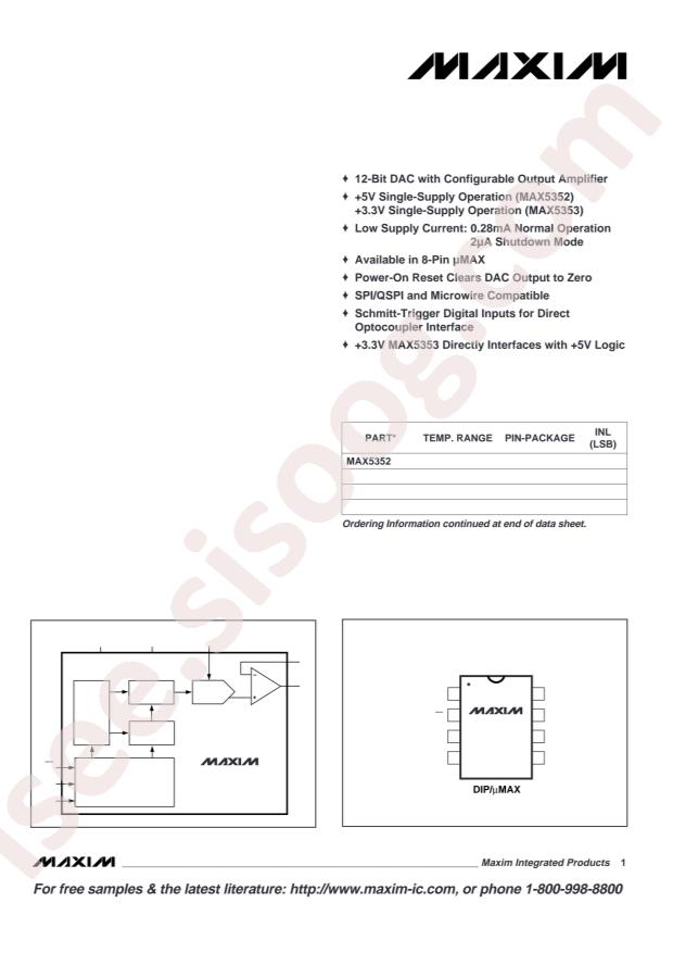 MAX5352BEUA+