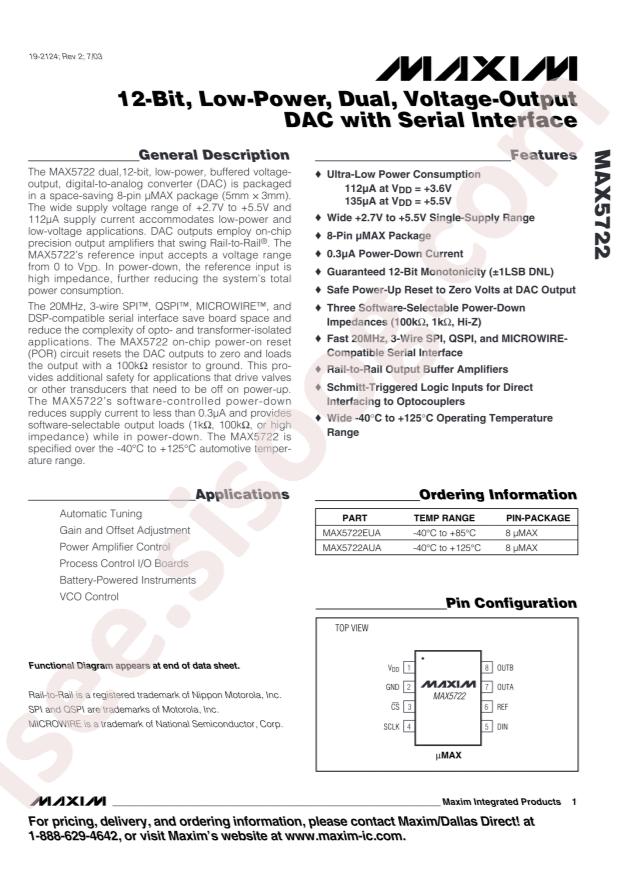 MAX5722EUA+T