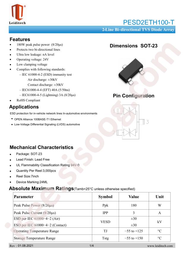 PESD2ETH100-T