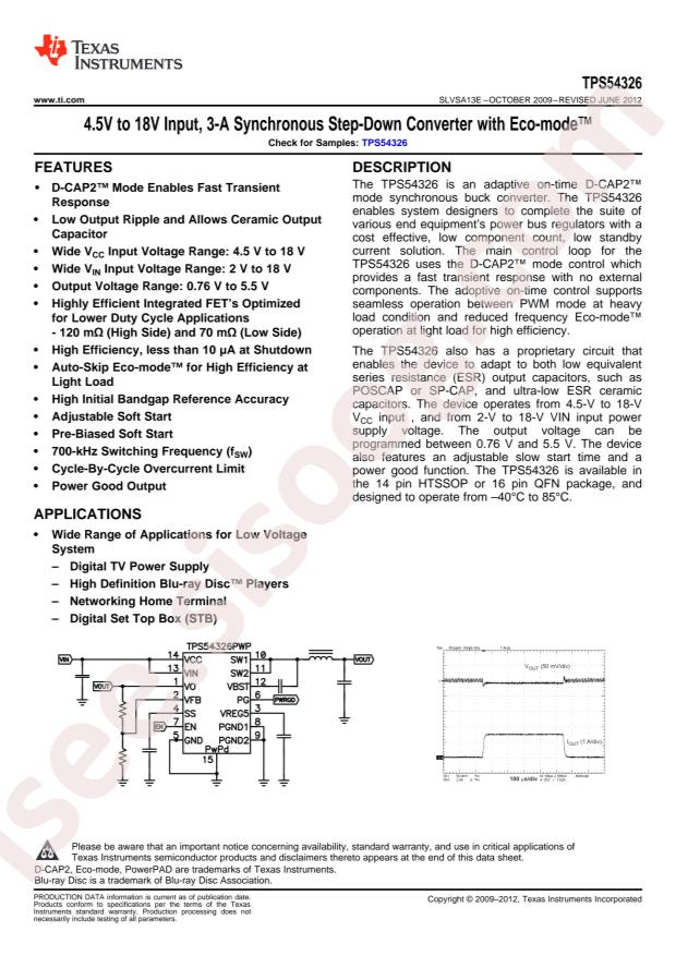 TPS54326PWPR