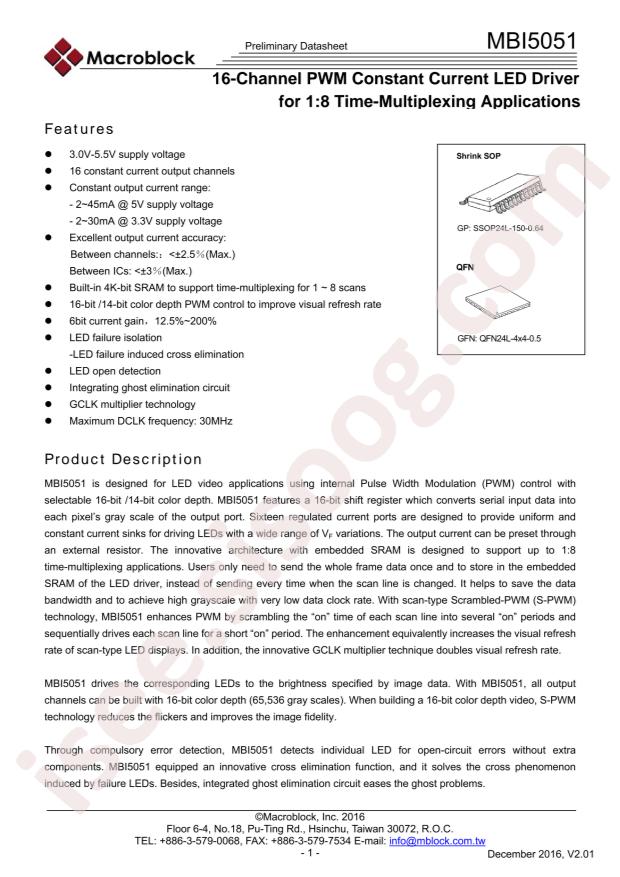 MBI5051GP-B