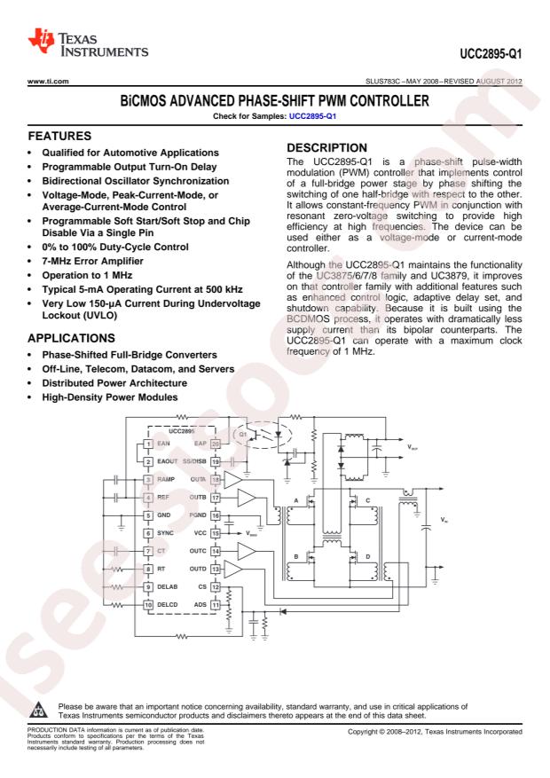 UCC2895QDWRQ1
