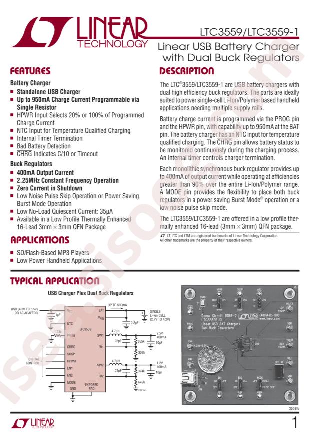 LTC3559EUD#PBF