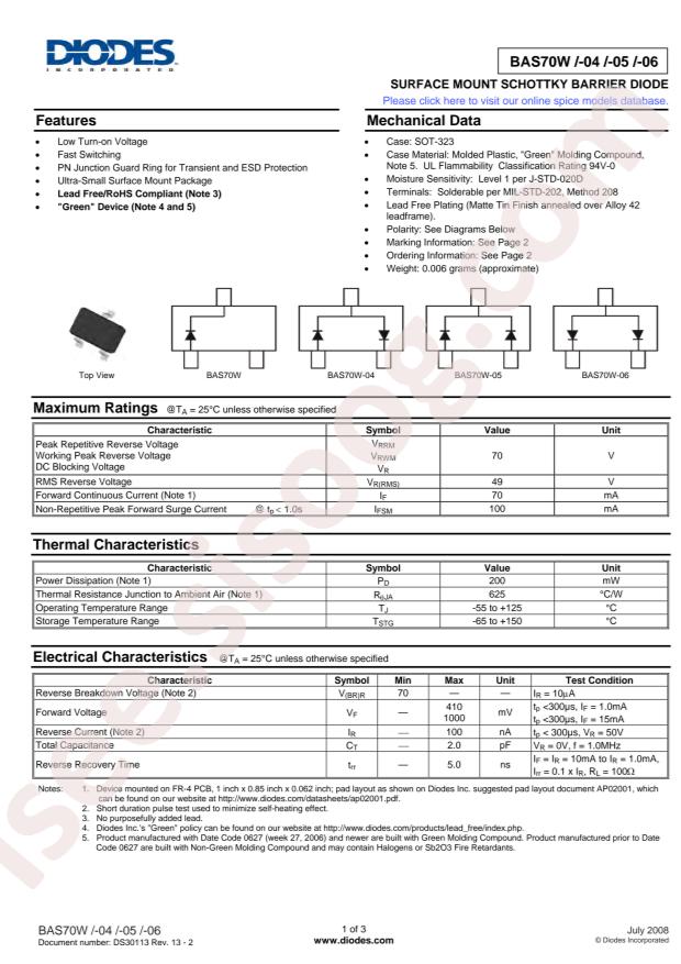 BAS70W-04-7-F