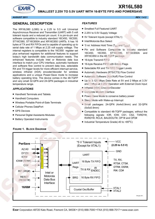 XR16L580IM-F