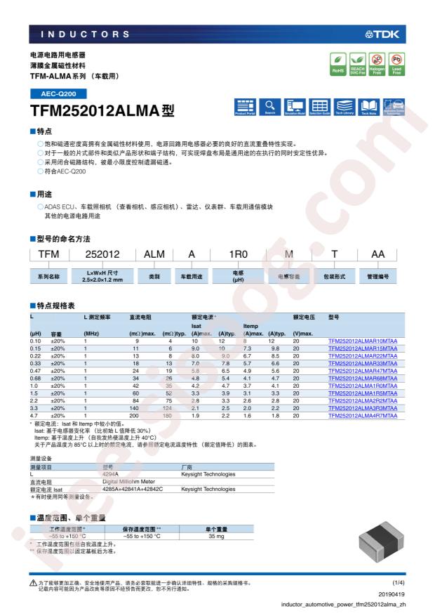 TFM252012ALMA3R3MTAA
